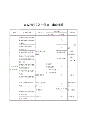 安徽高效办成退休“一件事”申请表、权益告知书.docx
