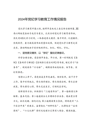 2024年党纪学习教育情况报告汇报材料(11篇).docx