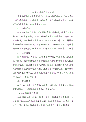 城管专项行动实施方案.docx