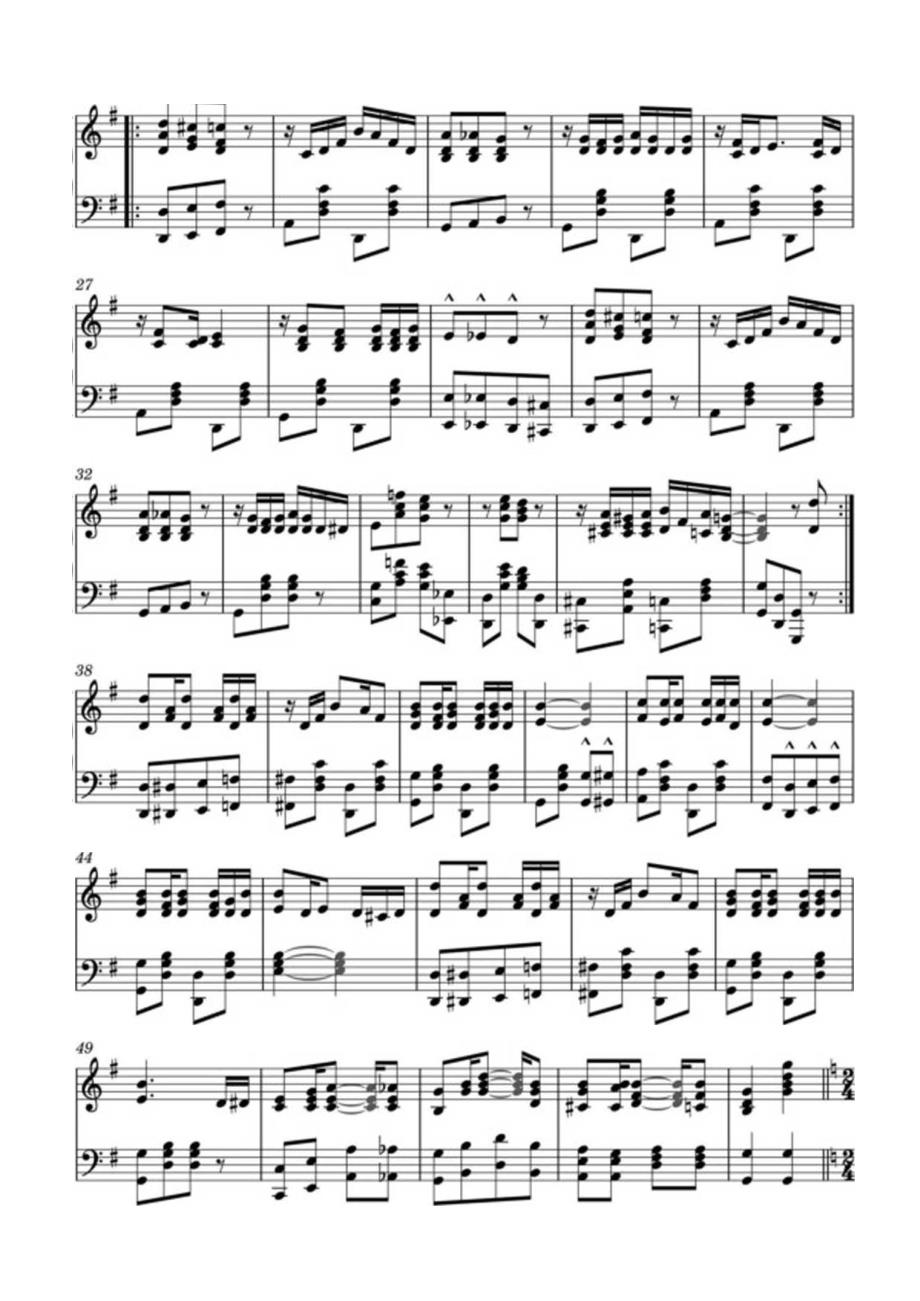 A Rag-Time Joke 高清钢琴谱五线谱.docx_第2页