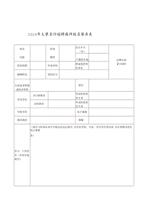 2024年大学公开招聘教师报名登记表.docx
