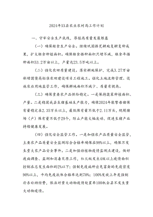 2024年XX县农业农村局工作计划.docx