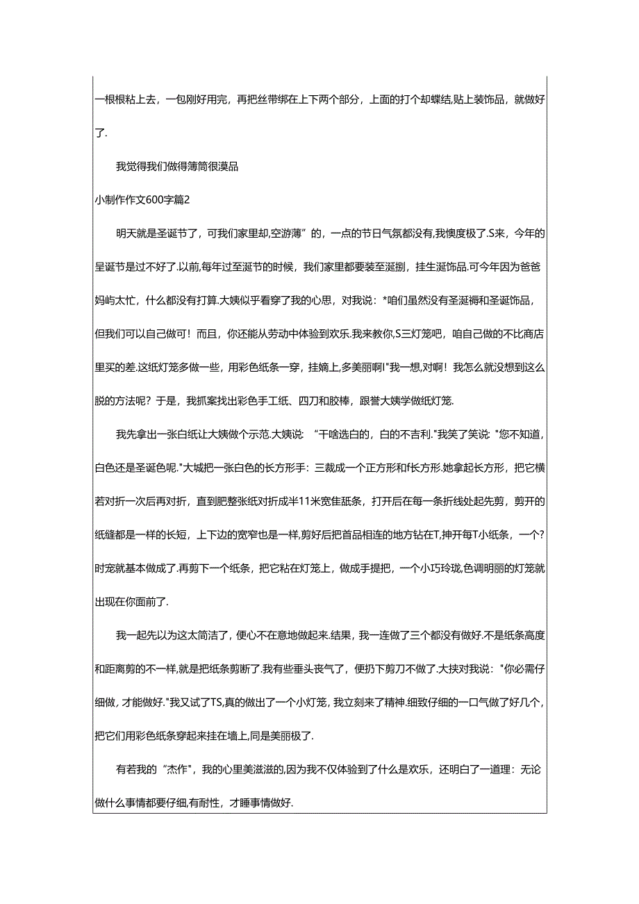 2024年小制作作文600字6篇.docx_第2页