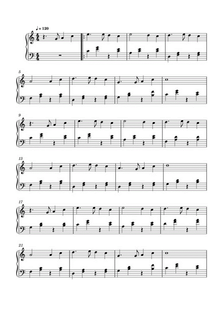 500 miles 高清钢琴谱五线谱.docx_第1页