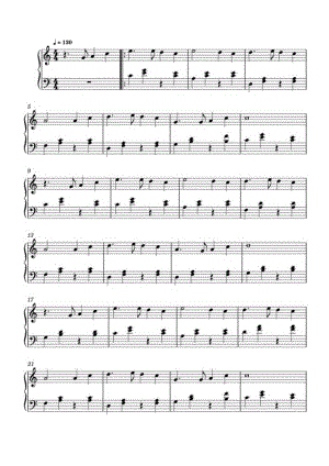 500 miles 高清钢琴谱五线谱.docx