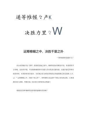 ERP调研阶段做什么？.docx