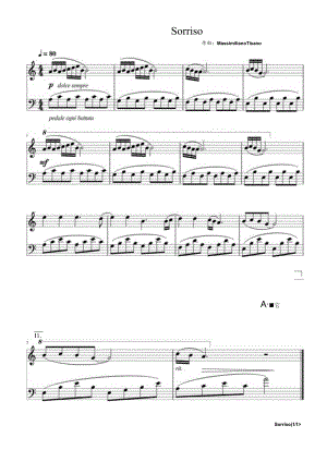 Sorriso 高清钢琴谱五线谱.docx
