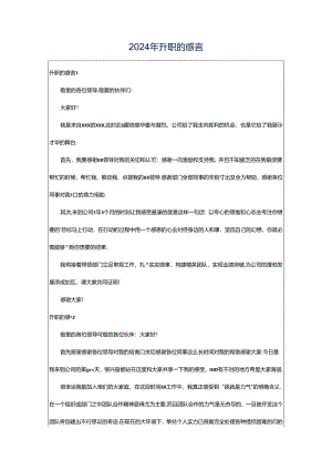 2024年升职的感言.docx
