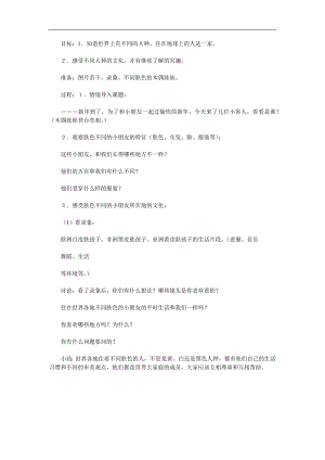 大班社会《肤色不同的朋友》PPT课件教案参考教案.docx