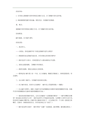 中班科学《蜗牛》PPT课件教案参考教案.docx