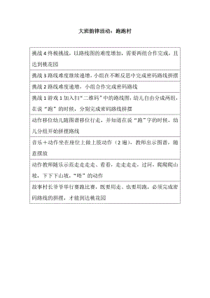 跑跑村 课件+配乐大班韵律活动：跑跑村.doc