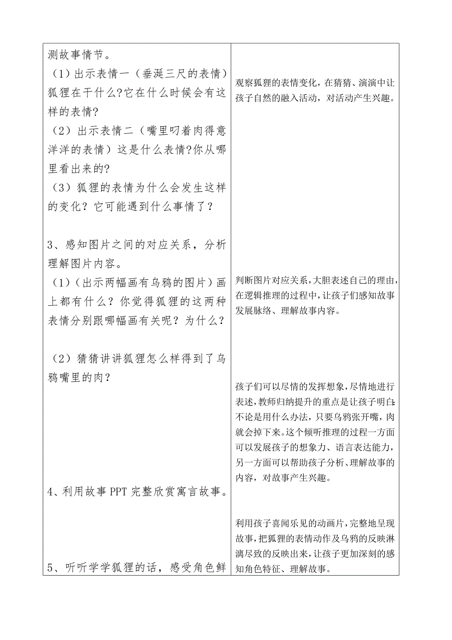 大班语言活动《狐狸和乌鸦》PPT课件教案动画音乐教案.doc_第2页