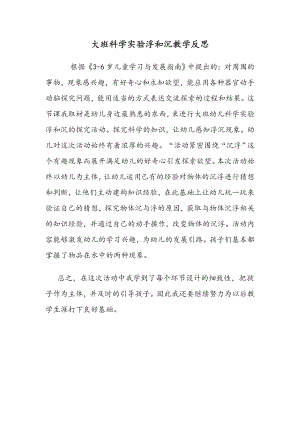 大班科学《浮和沉》PPT课件教案微反思.doc