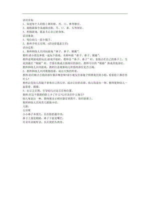 小班健康《脸上的朋友》PPT课件教案参考教案.docx