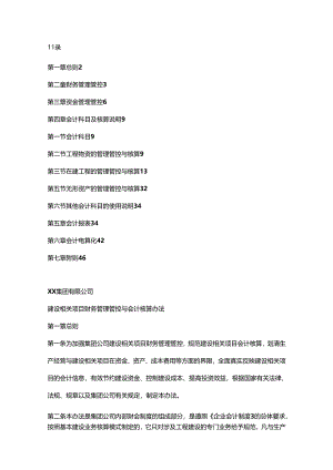 某集团建设项目财务管理与会计核算.docx