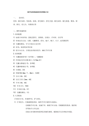 医疗美容植发科室筹备计划.docx