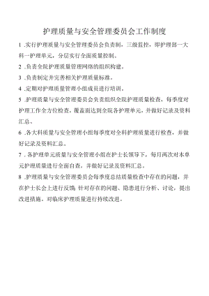 护理质量与安全管理委员会工作制度.docx