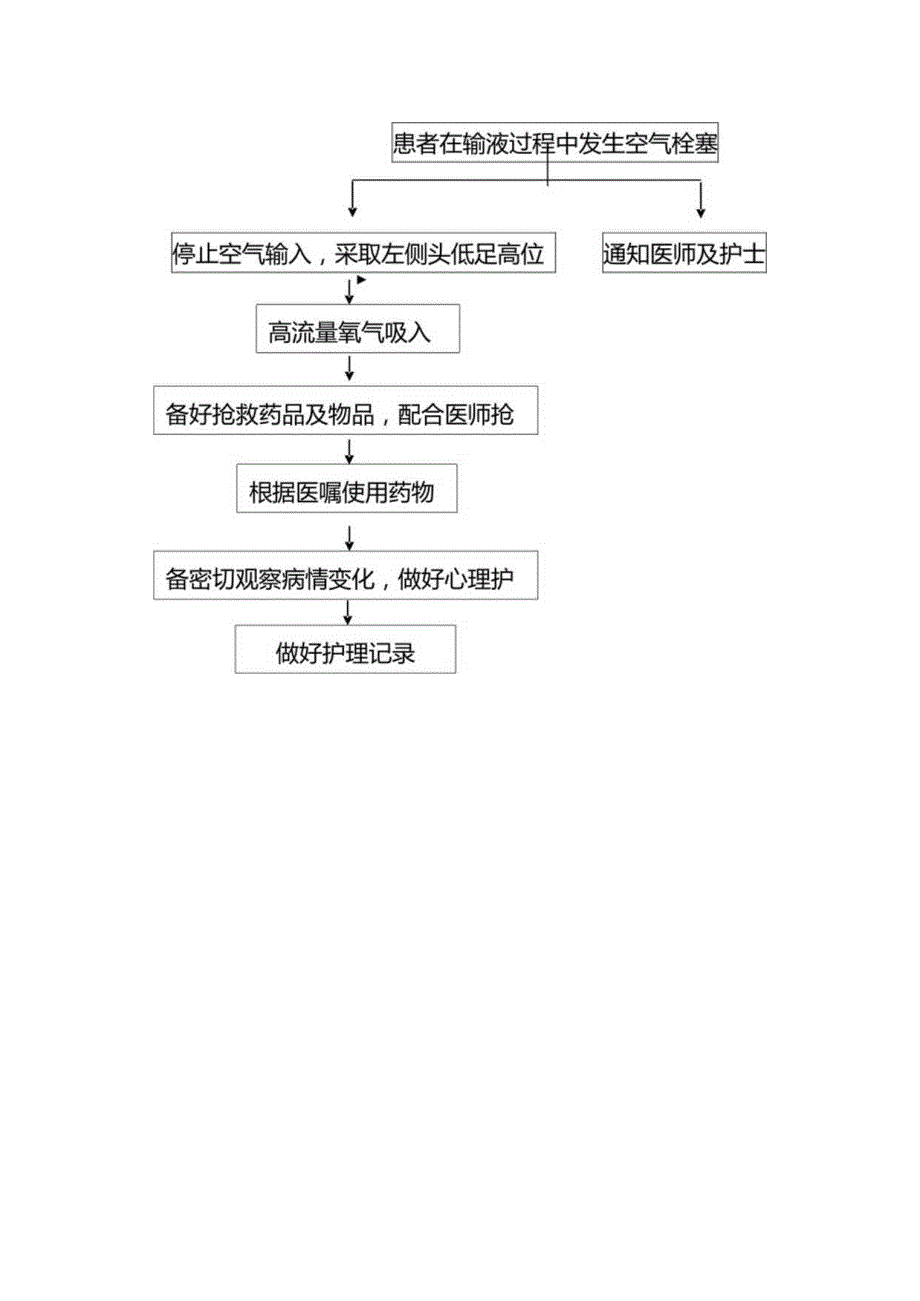 医院管理发生(静脉)空气栓塞应急预案及处理流程.docx_第2页