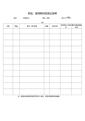 药品、医用耗材发放记录单1-1-1.docx