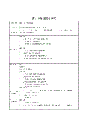 落实导尿管固定规范.docx