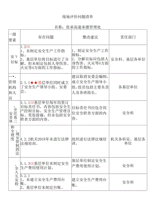 AP1503R10现场评价问题清单-LZC.docx