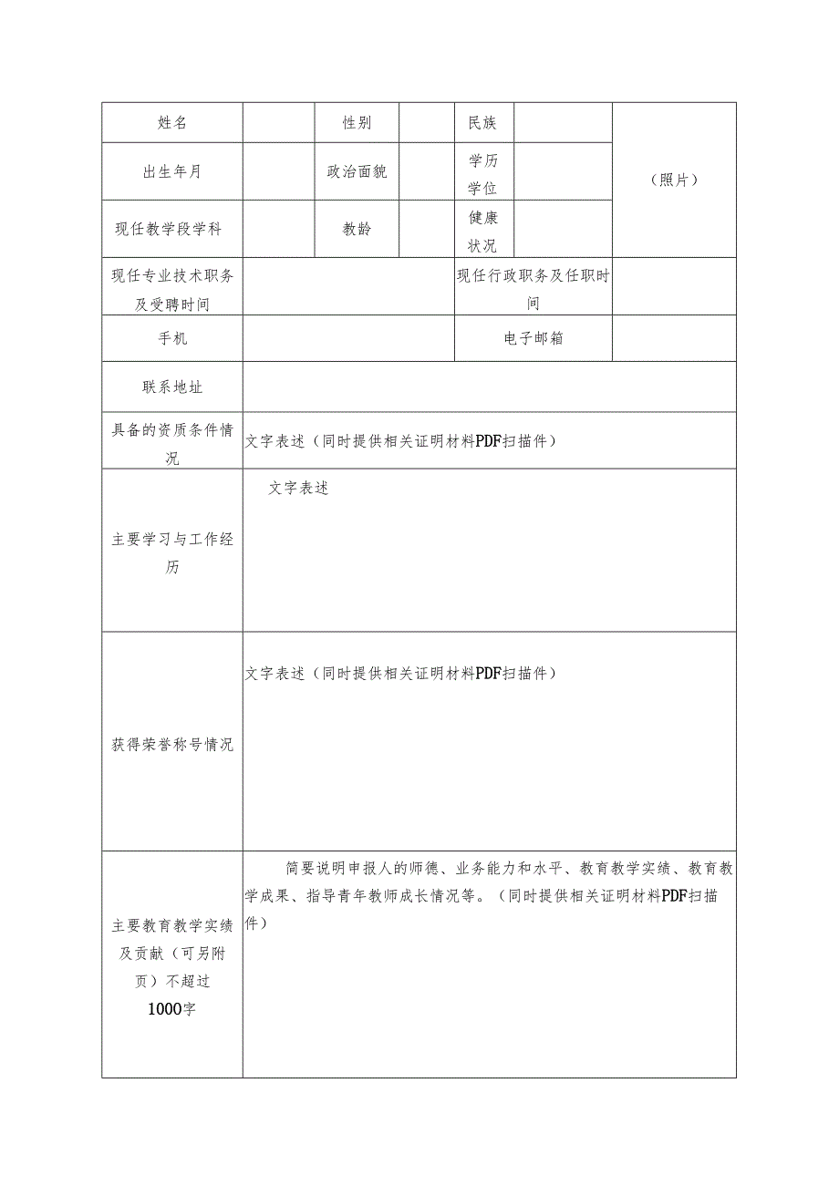 2024年凉山州中小学名师工作室成员推荐表.docx_第2页
