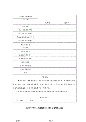 单位住房公积金缴存信息变更登记表.docx