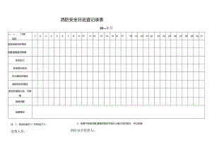 (门店消防安全日巡查记录表及设备检查表.docx