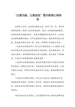 以案为鉴以案促改警示教育大会的心得体会(5篇).docx