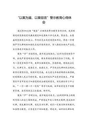 2024年以案为鉴以案促改警示教育会心得体会四篇.docx