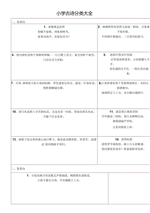 人教版小学古诗分类大全.docx