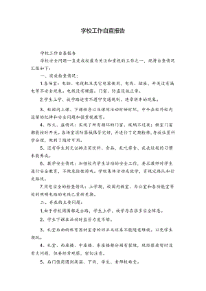 学校工作自查报告.docx