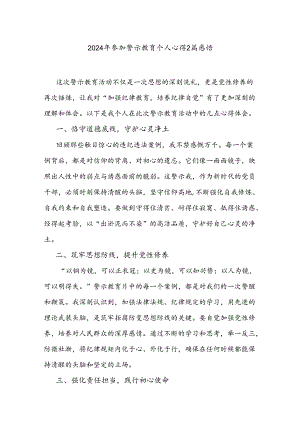 2024年参加警示教育个人心得2篇感悟.docx