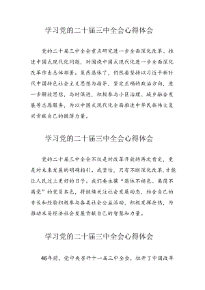 2024年学习党的二十届三中全会个人心得体会.docx