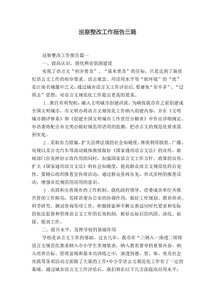 巡察整改工作报告三篇.docx
