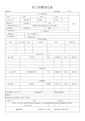 应聘人员登记表.docx