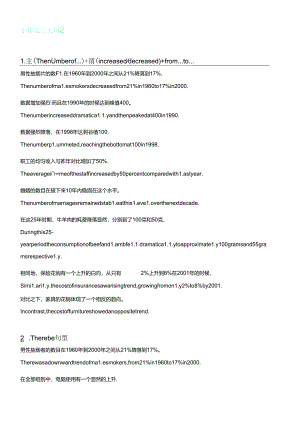 (完整文本版)雅思小作文三大句型翻译练习.docx