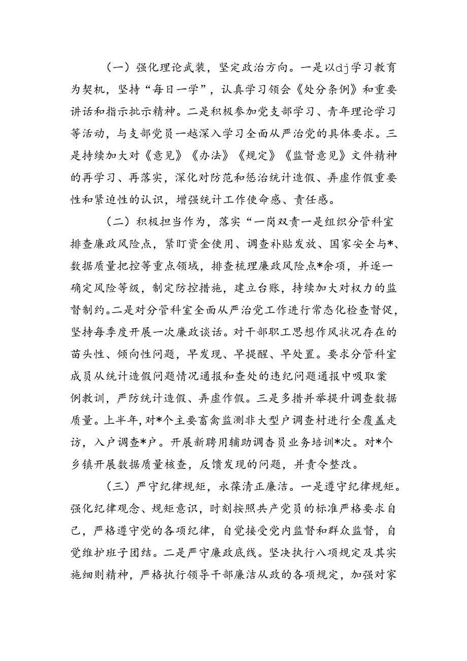 2024年统计系统半年一岗双责情况总结.docx_第2页