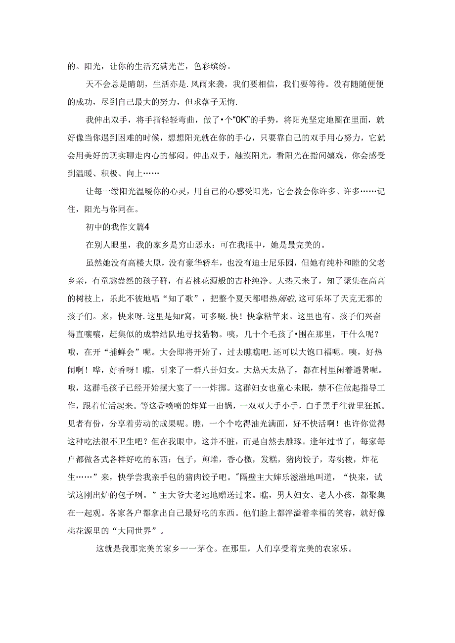关于初中的我作文4篇.docx_第3页