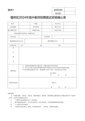 招聘教师应聘人员基本情况登记表.docx
