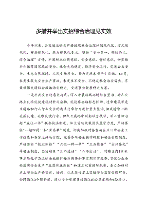 综合治理情况汇报.docx