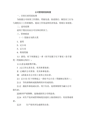 公司管理奖惩制度.docx