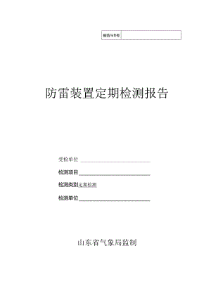 防雷装置定期检测报告.docx