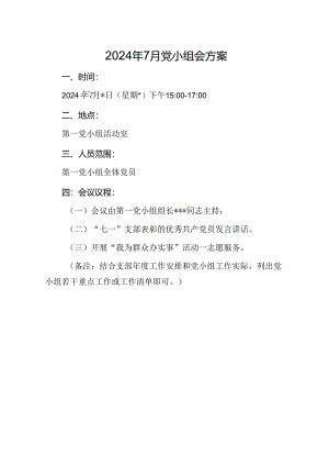 02-2024年7月党小组会方案.docx