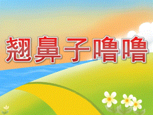 中班健康《翘鼻子噜噜》PPT课件教案配音音乐PPT课件.pptx