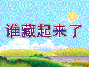 中班《谁藏起来了》PPT课件教案中班谁藏起来了.pptx