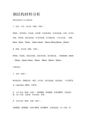 钢结构材料分析全套.docx