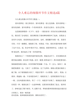 令人难忘的细节作文精选3篇.docx