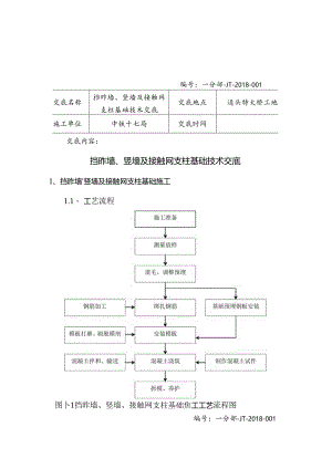 挡砟墙竖墙接触网基础技术交底.docx