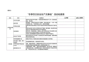 附件3：“冬季百日安全生产无事故”活动检查表.docx
